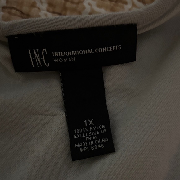 INC International Concepts Silver Sequin Blouse - Picture 2 of 3